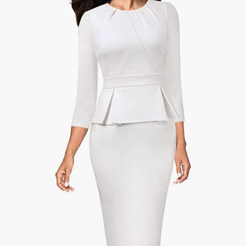 White skirt suit